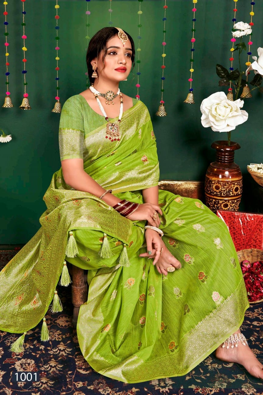 Hulchul Linen Vol 4 By Saroj Pure Slub Linen Designer Sarees Wholesale Market In Surat
